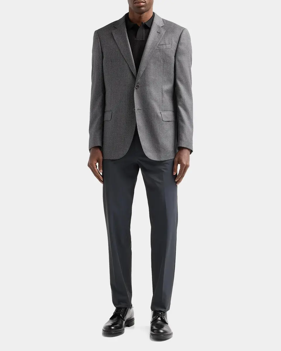 Emporio Armani Men's Jacquard-Diamond Wool Sport Coat | Thumbnail 2 Emporio Armani Men's Jacquard-Diamond Wool Sport Coat | Thumbnail 2