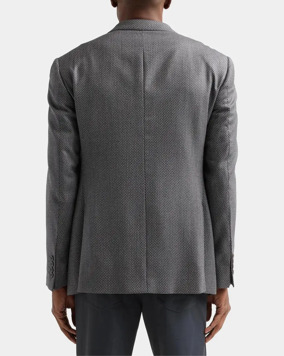 Emporio Armani Men's Jacquard-Diamond Wool Sport Coat | Thumbnail 4 Emporio Armani Men's Jacquard-Diamond Wool Sport Coat | Thumbnail 4