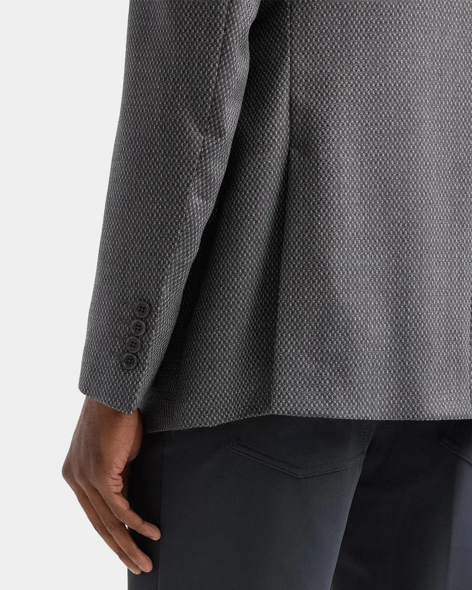 Emporio Armani Men's Jacquard-Diamond Wool Sport Coat | Thumbnail 6 Emporio Armani Men's Jacquard-Diamond Wool Sport Coat | Thumbnail 6
