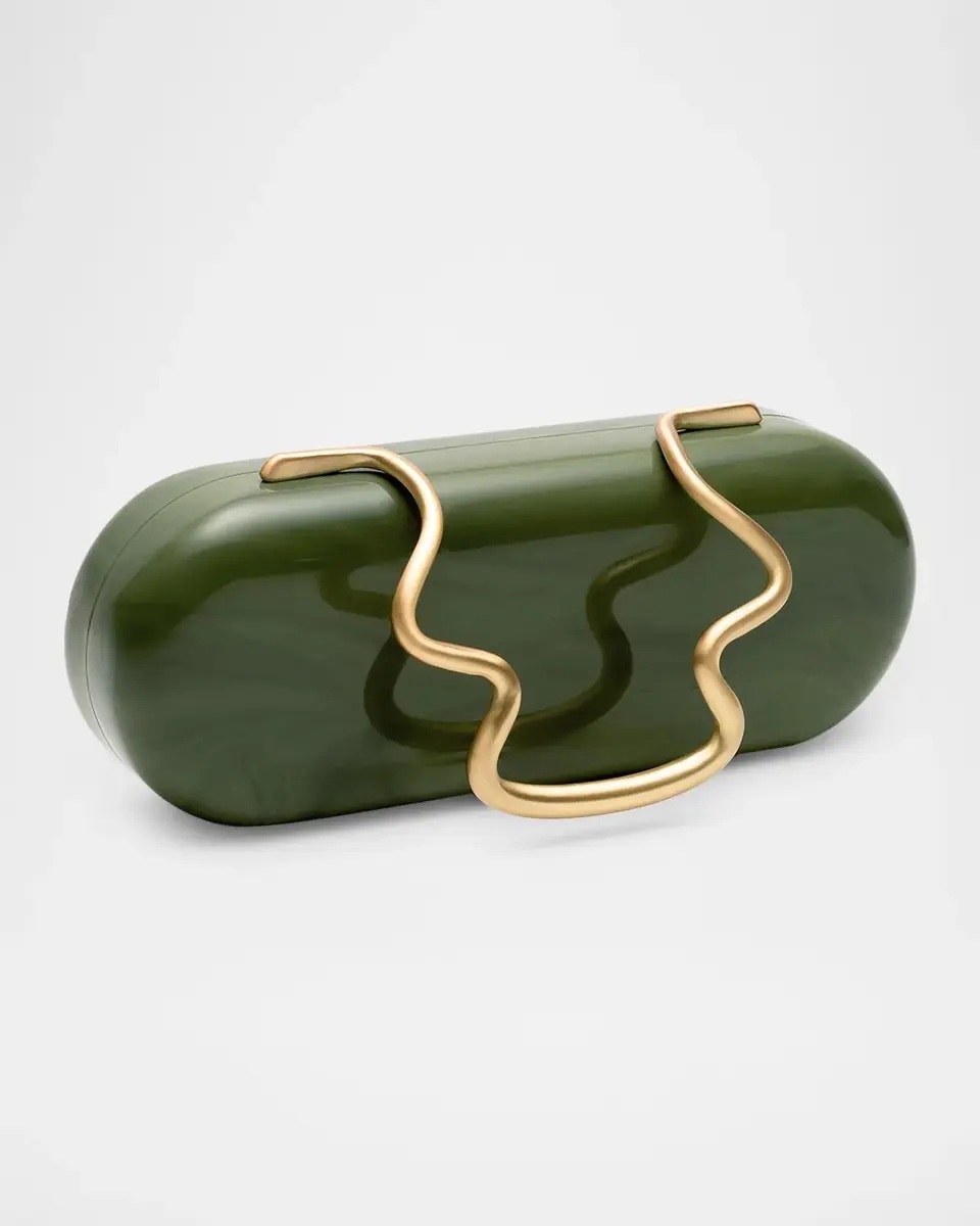 Cult Gaia Ilaria Marbled Acrylic Clutch Bag | Thumbnail 2 Cult Gaia Ilaria Marbled Acrylic Clutch Bag | Thumbnail 2