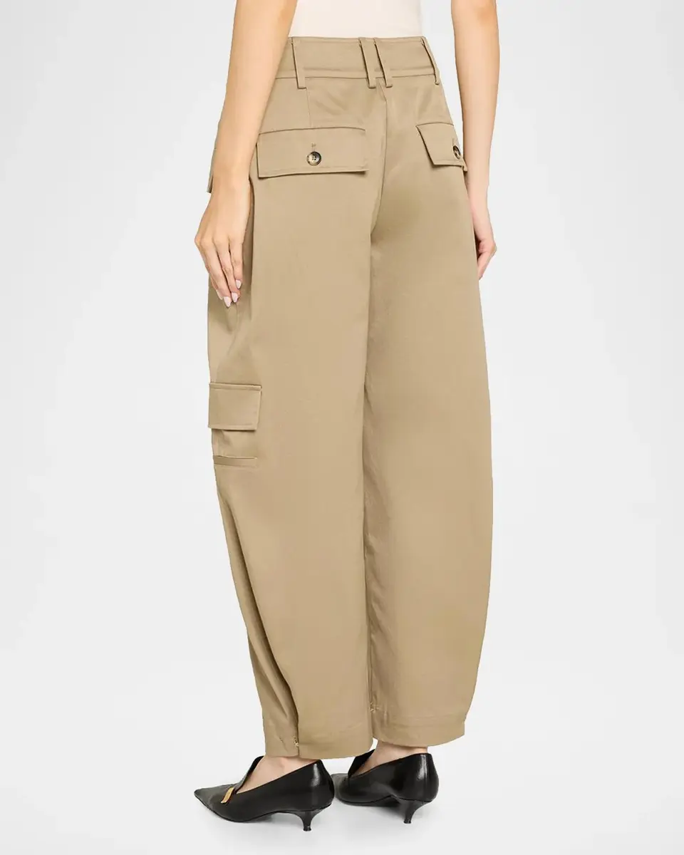Proenza Schouler White Label Talla Barrel-Leg Cotton Cargo Pants | Thumbnail 3 Proenza Schouler White Label Talla Barrel-Leg Cotton Cargo Pants | Thumbnail 3