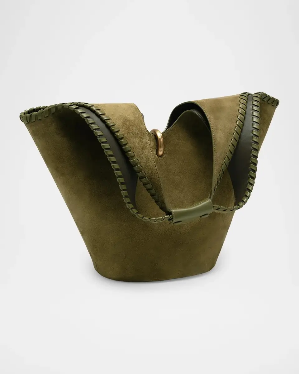 Cult Gaia Nova Whipstitch Suede Tote Bag | Thumbnail 4 Cult Gaia Nova Whipstitch Suede Tote Bag | Thumbnail 4