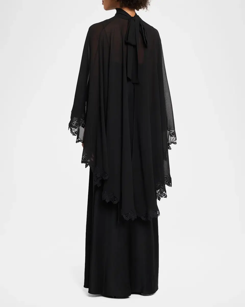 Kobi Halperin Carmen Satin A-Line Cape Maxi Dress | Thumbnail 3 Kobi Halperin Carmen Satin A-Line Cape Maxi Dress | Thumbnail 3