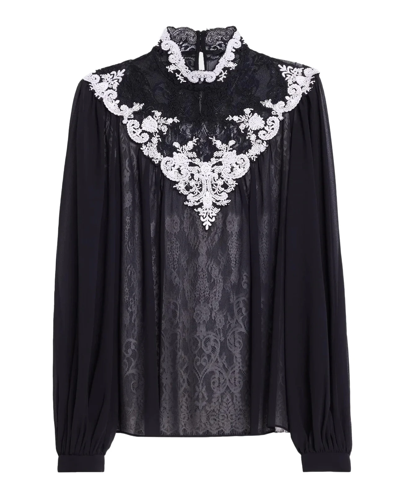 Teagan Lace-Embroidered Blouse