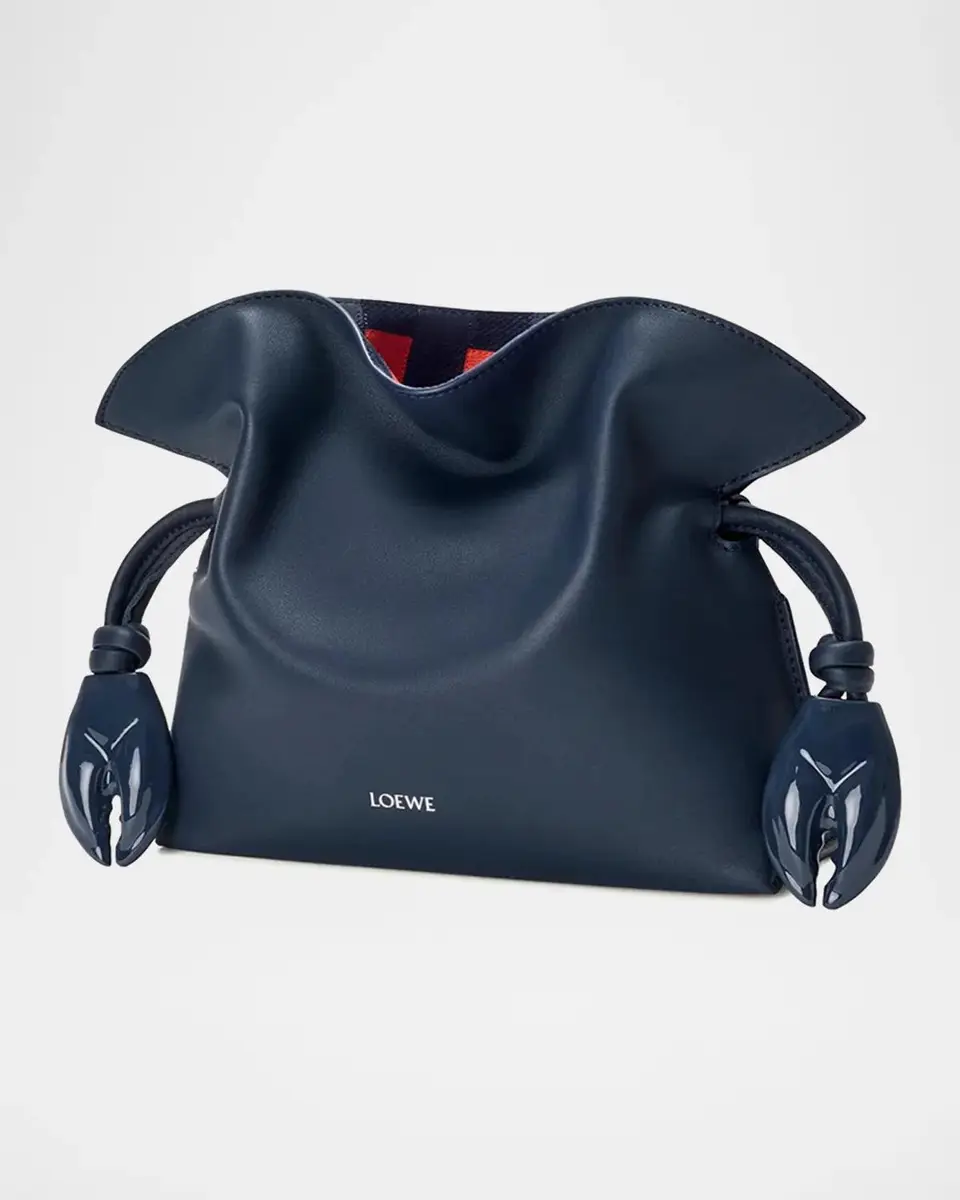 Loewe Flamenco Leather Claw-Embellished Clutch Bag | Thumbnail 2 Loewe Flamenco Leather Claw-Embellished Clutch Bag | Thumbnail 2