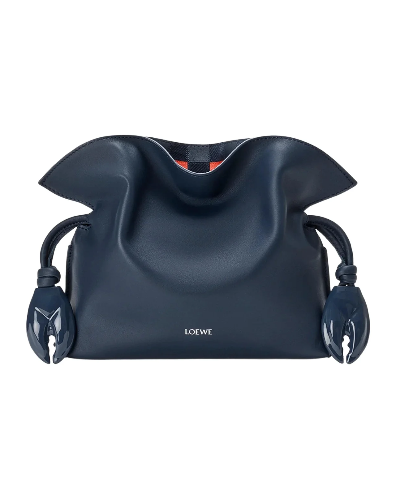 Flamenco Leather Claw-Embellished Clutch Bag