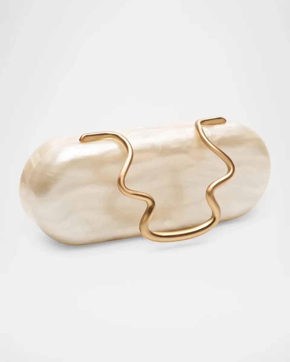 Cult Gaia Ilaria Pearlized Acrylic Clutch Bag | Thumbnail 3 Cult Gaia Ilaria Pearlized Acrylic Clutch Bag | Thumbnail 3