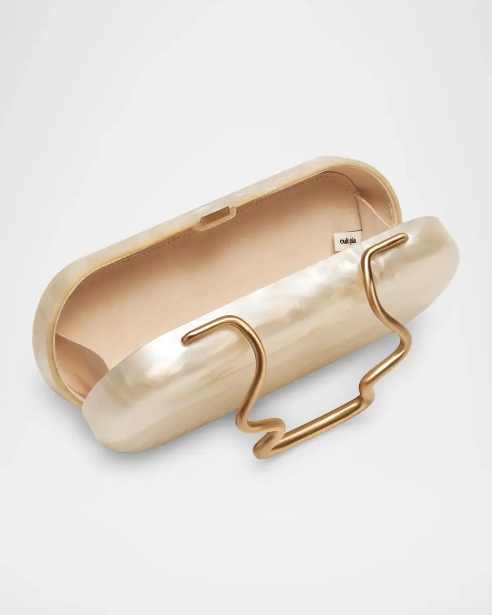 Cult Gaia Ilaria Pearlized Acrylic Clutch Bag | Thumbnail 4 Cult Gaia Ilaria Pearlized Acrylic Clutch Bag | Thumbnail 4