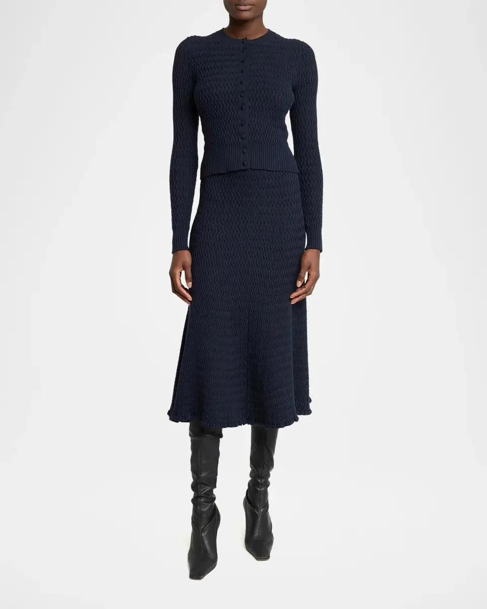 Proenza Schouler White Label Magnolia Knit Midi Skirt | Thumbnail 2 Proenza Schouler White Label Magnolia Knit Midi Skirt | Thumbnail 2