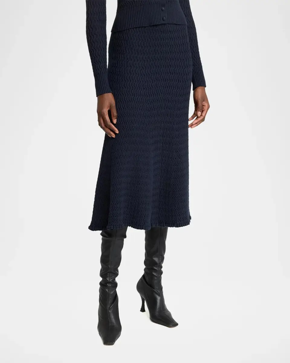 Proenza Schouler White Label Magnolia Knit Midi Skirt | Thumbnail 4 Proenza Schouler White Label Magnolia Knit Midi Skirt | Thumbnail 4