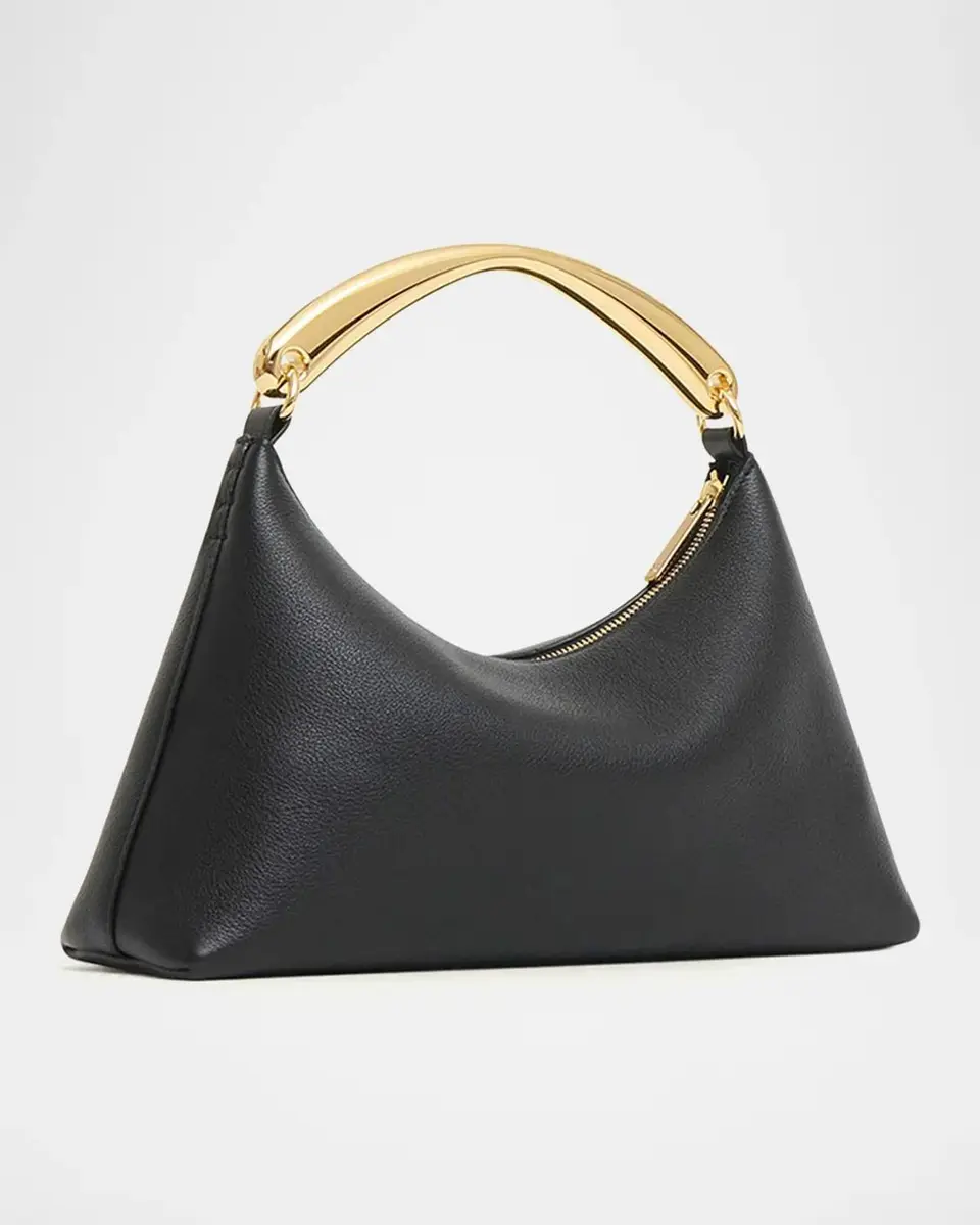 MANSUR GAVRIEL Rhea Leather Sculptural Metal Top-Handle Bag | Thumbnail 2 MANSUR GAVRIEL Rhea Leather Sculptural Metal Top-Handle Bag | Thumbnail 2