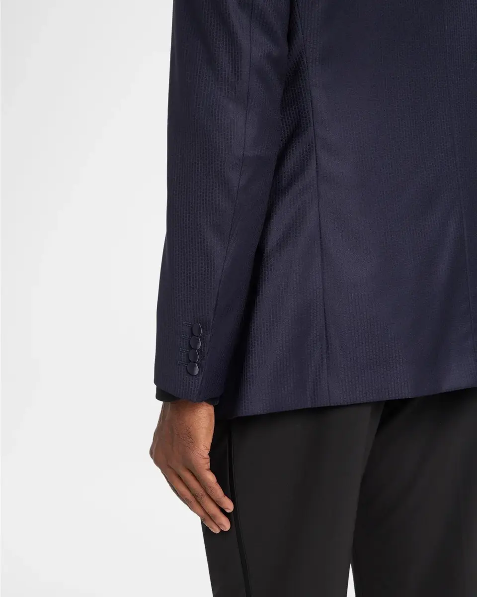 Emporio Armani Men's Textured Virgin Wool-Blend Blazer | Thumbnail 8 Emporio Armani Men's Textured Virgin Wool-Blend Blazer | Thumbnail 8