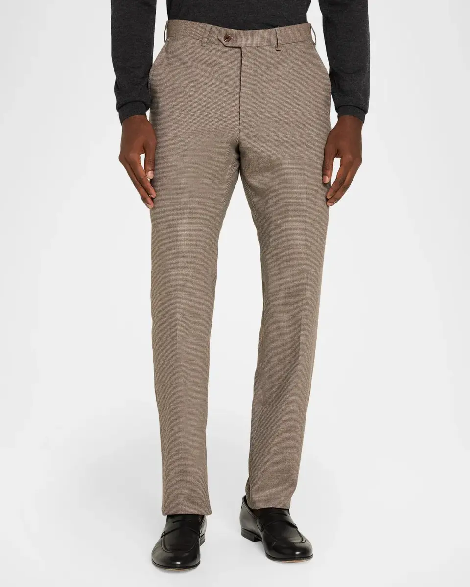 Emporio Armani Men's Virgin Wool-Blend Pants | Thumbnail 4
