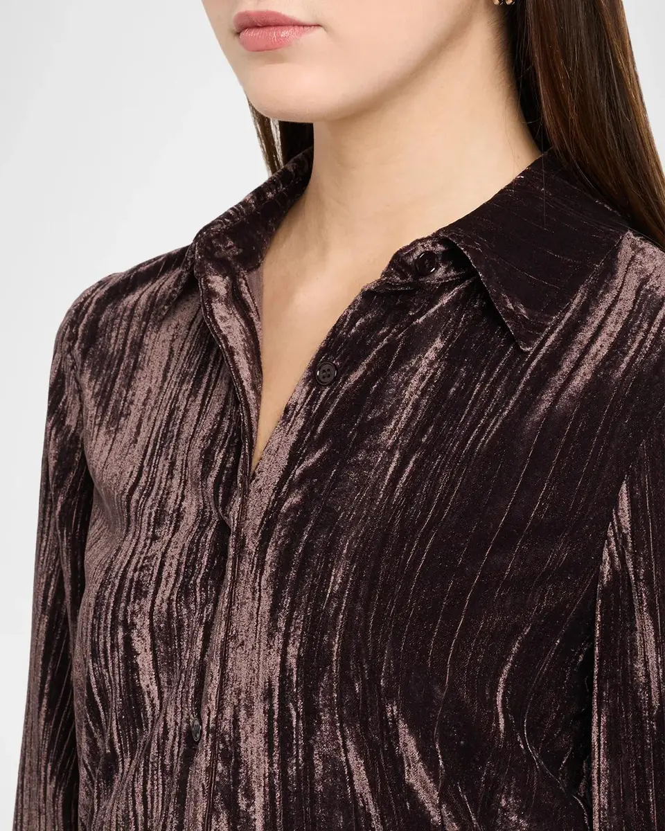 Proenza Schouler White Label Madi Crinkled Button-Front Top | Thumbnail 5 Proenza Schouler White Label Madi Crinkled Button-Front Top | Thumbnail 5