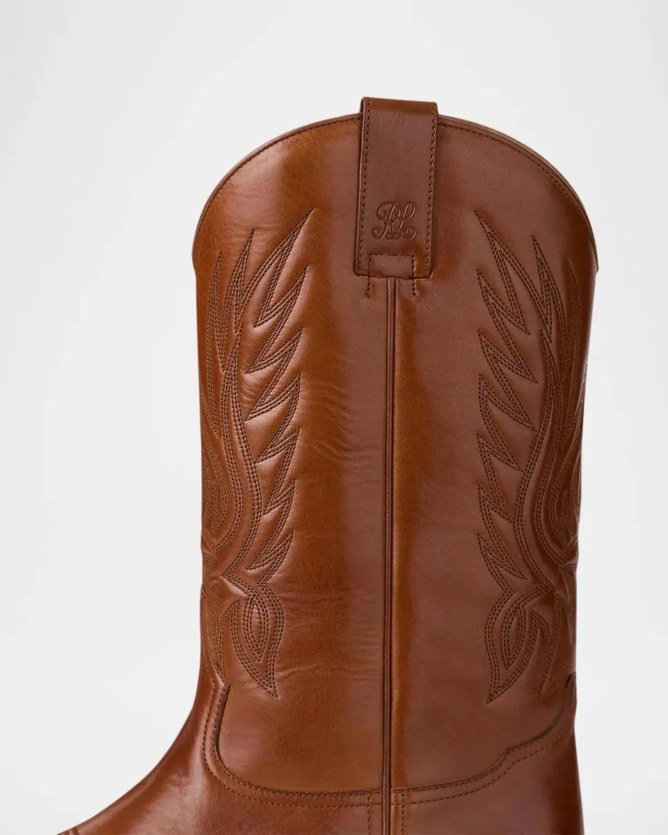 Ralph Lauren Purple Label Men's Leather Western Boots | Thumbnail 4 Ralph Lauren Purple Label Men's Leather Western Boots | Thumbnail 4
