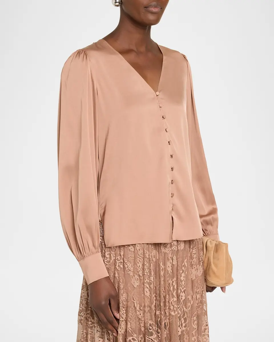 Kobi Halperin Maren Stretch-Silk Blouse | Thumbnail 4 Kobi Halperin Maren Stretch-Silk Blouse | Thumbnail 4