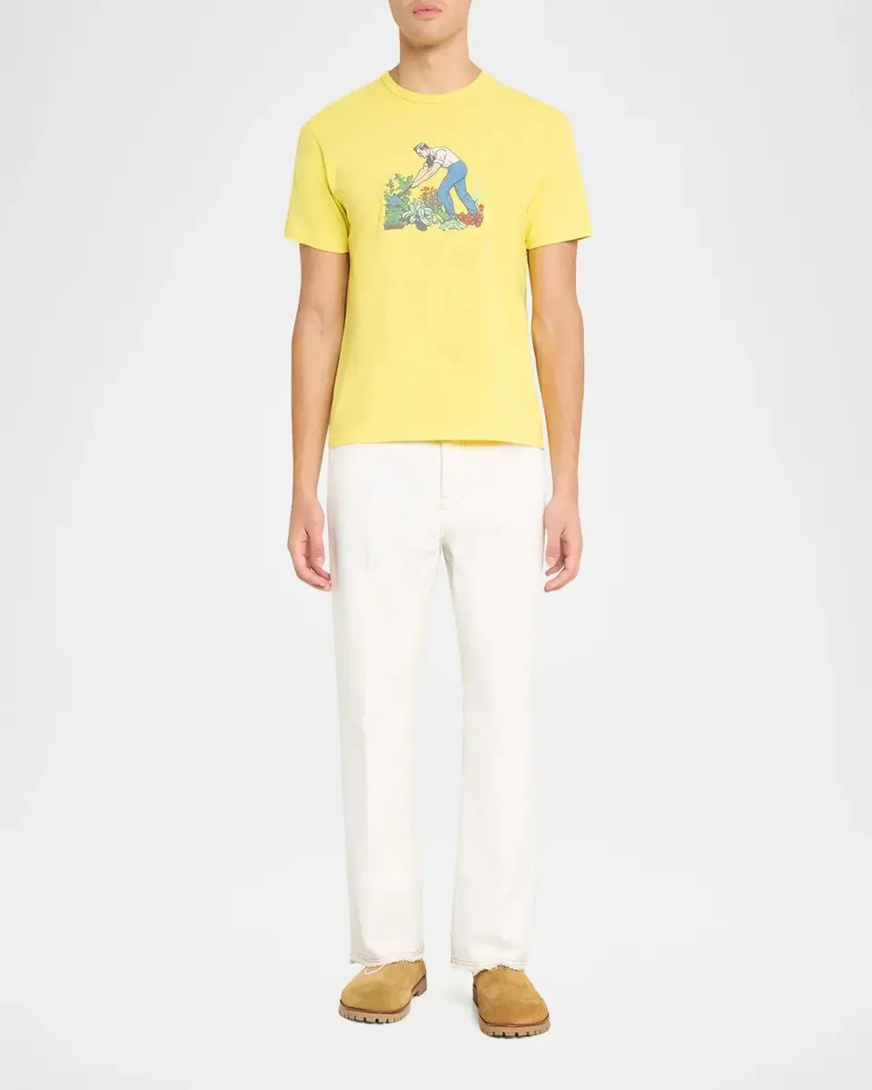 JW Anderson Men's Gardener Graphic Cotton T-Shirt | Thumbnail 2 JW Anderson Men's Gardener Graphic Cotton T-Shirt | Thumbnail 2