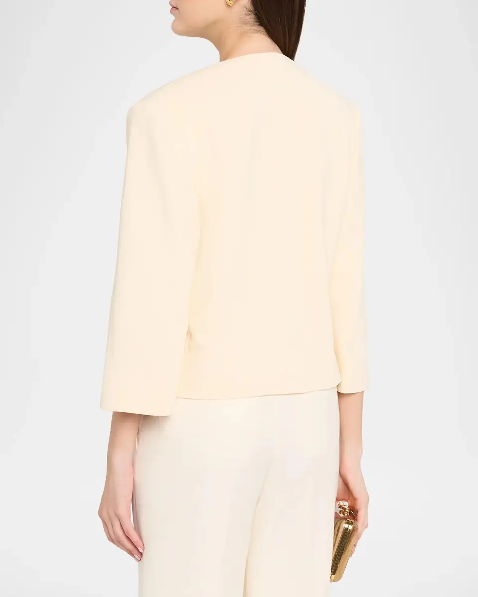 Alberta Ferretti Single-Breasted Slit Sleeve Tailored Jacket | Thumbnail 3 Alberta Ferretti Single-Breasted Slit Sleeve Tailored Jacket | Thumbnail 3