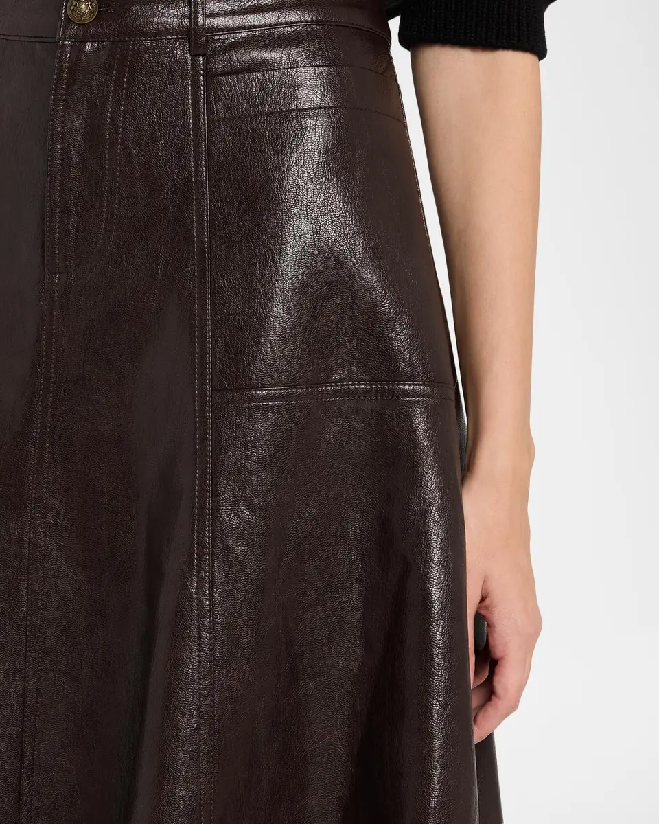Kobi Halperin Ellen Faux-Leather Midi Skirt | Thumbnail 5 Kobi Halperin Ellen Faux-Leather Midi Skirt | Thumbnail 5