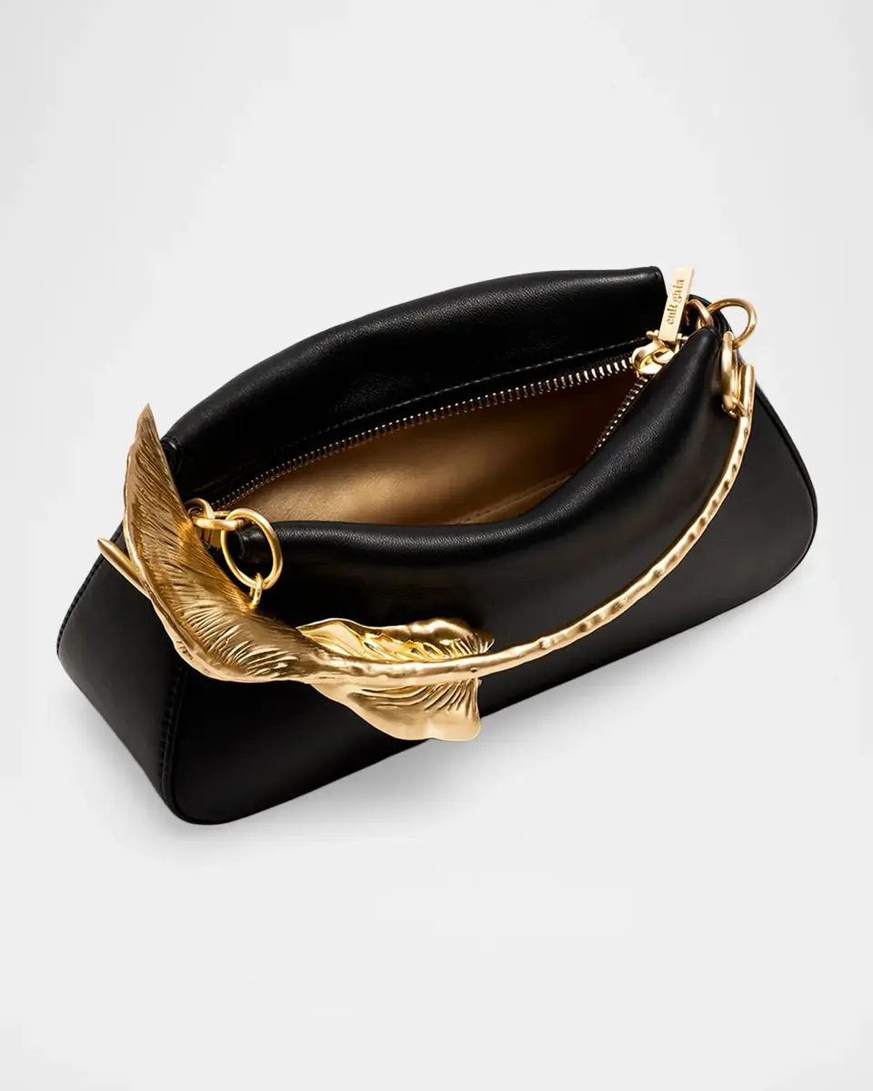 Cult Gaia Calla Lily Satin Top-Handle Bag | Thumbnail 3 Cult Gaia Calla Lily Satin Top-Handle Bag | Thumbnail 3