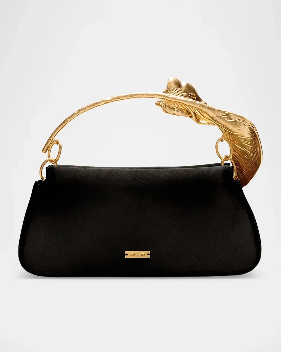 Cult Gaia Calla Lily Satin Top-Handle Bag | Thumbnail 4 Cult Gaia Calla Lily Satin Top-Handle Bag | Thumbnail 4