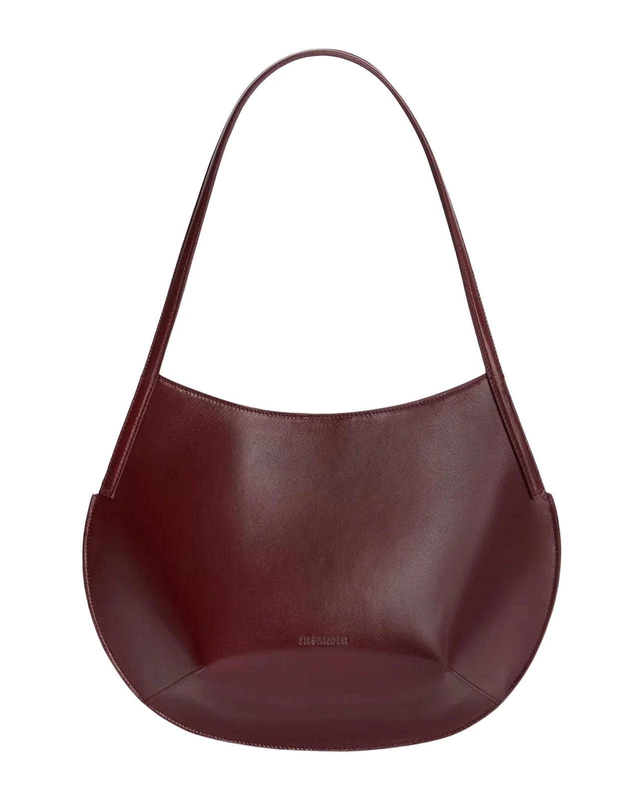 Jil Sander Kante Leather Shoulder Bag