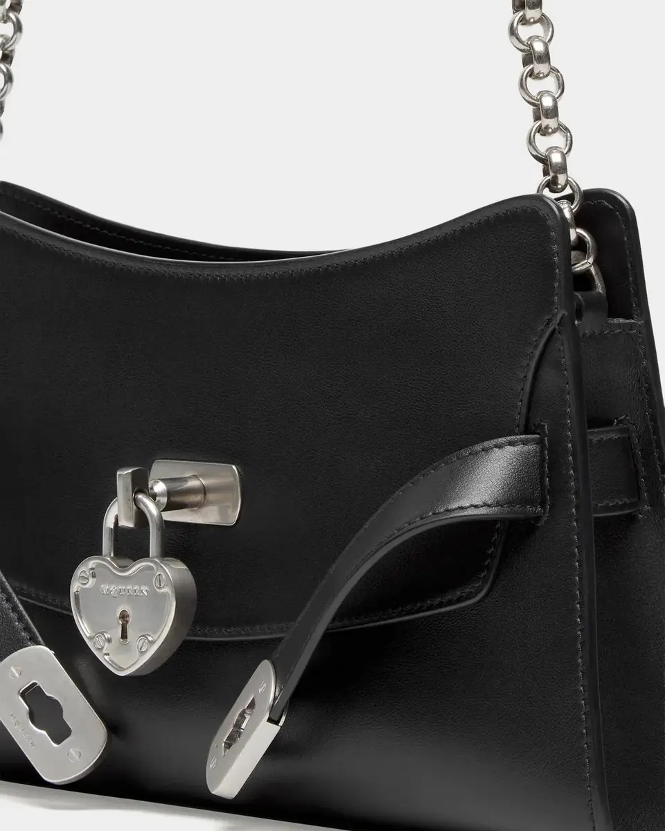 Alexander McQueen Locke Mini Leather Shoulder Bag | Thumbnail 3 Alexander McQueen Locke Mini Leather Shoulder Bag | Thumbnail 3