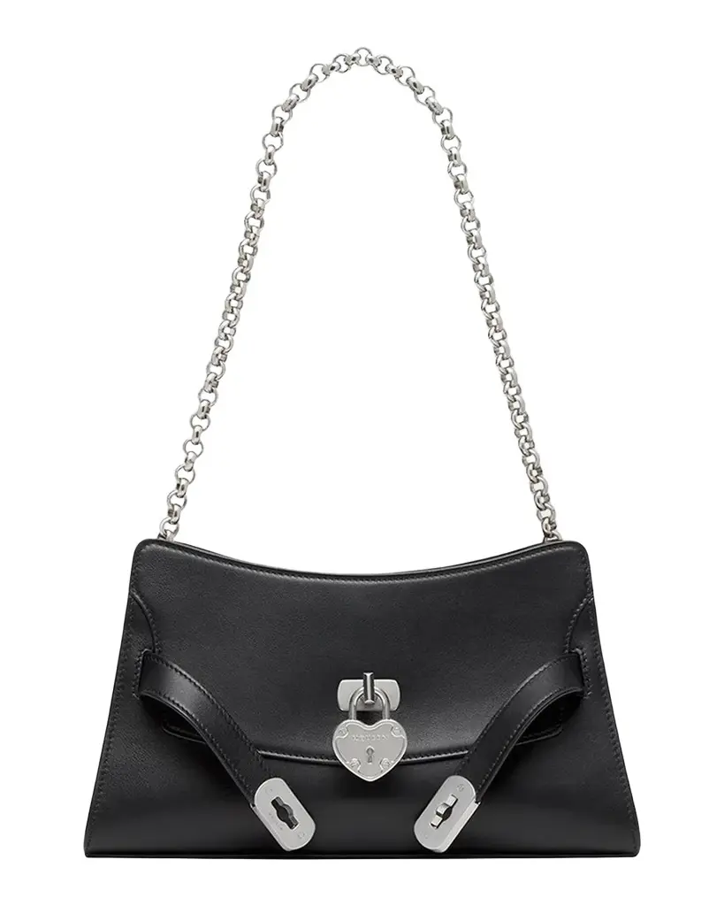 Alexander McQueen Locke Mini Leather Shoulder Bag