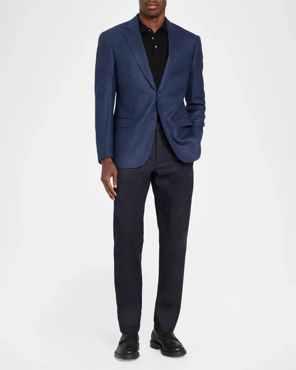 Emporio Armani Men's G Line Wool Jacquard Single-Breasted Sport Coat | Thumbnail 2 Emporio Armani Men's G Line Wool Jacquard Single-Breasted Sport Coat | Thumbnail 2