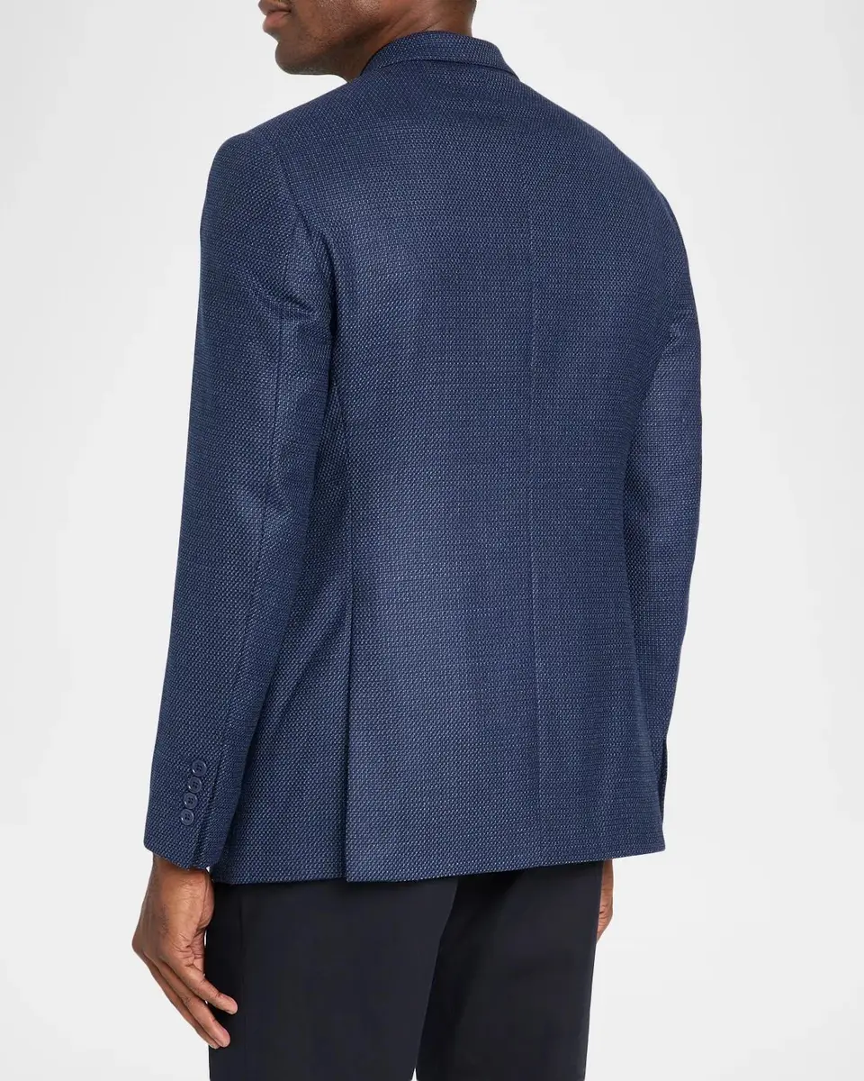 Emporio Armani Men's G Line Wool Jacquard Single-Breasted Sport Coat | Thumbnail 3 Emporio Armani Men's G Line Wool Jacquard Single-Breasted Sport Coat | Thumbnail 3