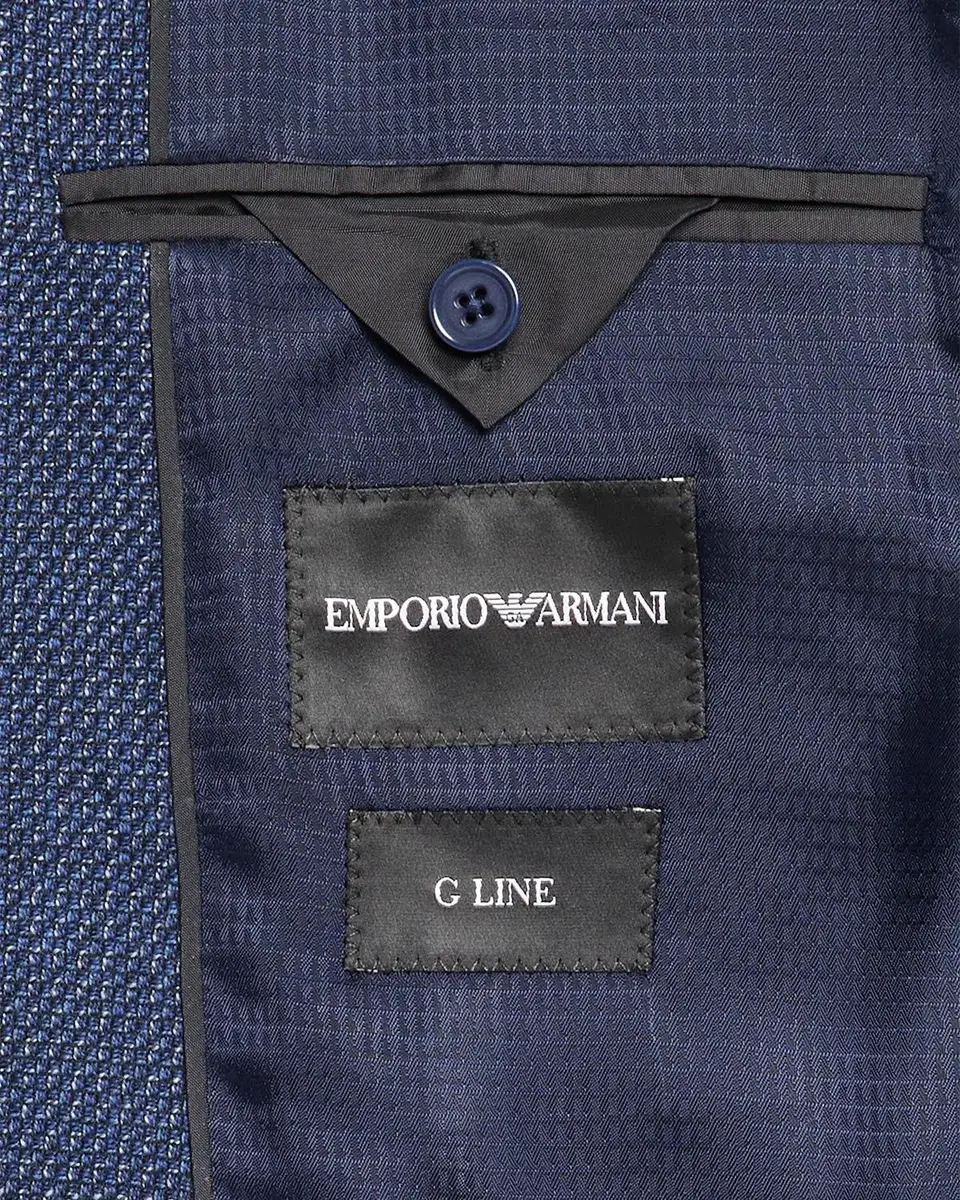 Emporio Armani Men's G Line Wool Jacquard Single-Breasted Sport Coat | Thumbnail 6 Emporio Armani Men's G Line Wool Jacquard Single-Breasted Sport Coat | Thumbnail 6