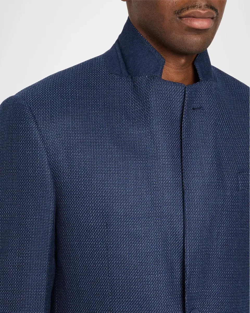 Emporio Armani Men's G Line Wool Jacquard Single-Breasted Sport Coat | Thumbnail 7 Emporio Armani Men's G Line Wool Jacquard Single-Breasted Sport Coat | Thumbnail 7