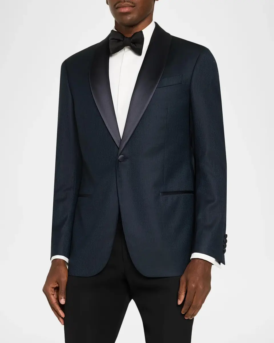 Emporio Armani Men's Virgin Wool Blazer | Thumbnail 4 Emporio Armani Men's Virgin Wool Blazer | Thumbnail 4