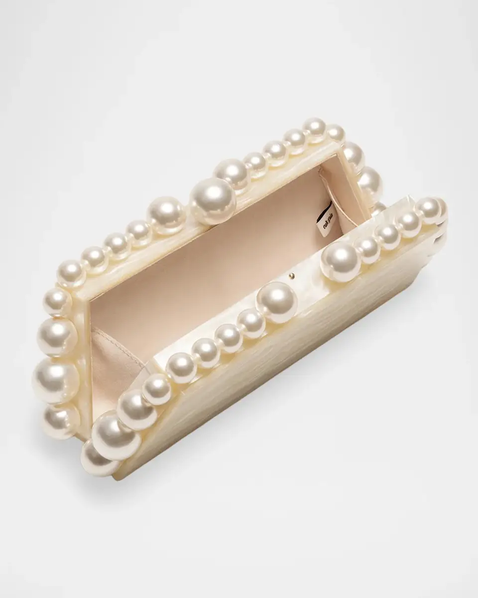 Cult Gaia Eos Lungo Pearlized Acrylic Clutch Bag | Thumbnail 4 Cult Gaia Eos Lungo Pearlized Acrylic Clutch Bag | Thumbnail 4