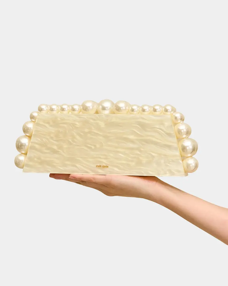 Cult Gaia Eos Lungo Pearlized Acrylic Clutch Bag | Thumbnail 5 Cult Gaia Eos Lungo Pearlized Acrylic Clutch Bag | Thumbnail 5
