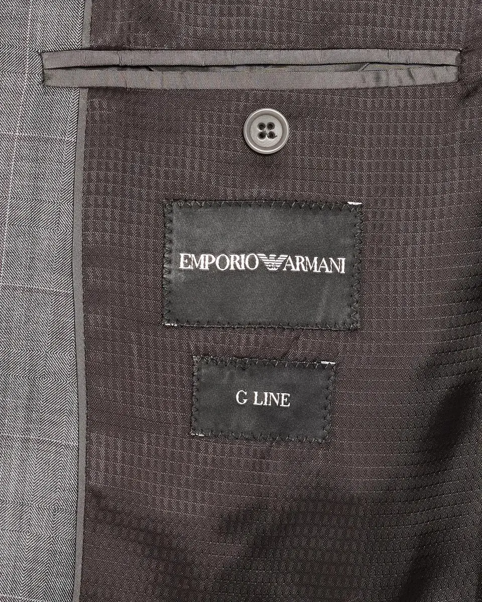Emporio Armani Men's Checked Suit | Thumbnail 7 Emporio Armani Men's Checked Suit | Thumbnail 7