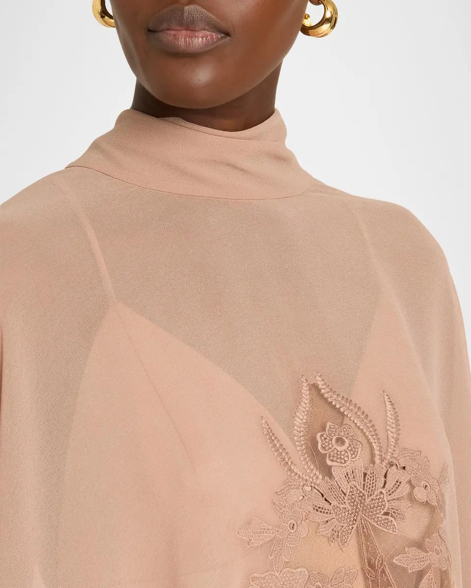 Kobi Halperin Carmen Satin A-Line Cape Maxi Dress | Thumbnail 5 Kobi Halperin Carmen Satin A-Line Cape Maxi Dress | Thumbnail 5