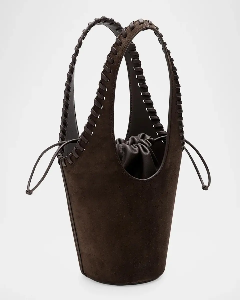 Cult Gaia Nova Suede Drawstring Top-Handle Bag | Thumbnail 3 Cult Gaia Nova Suede Drawstring Top-Handle Bag | Thumbnail 3