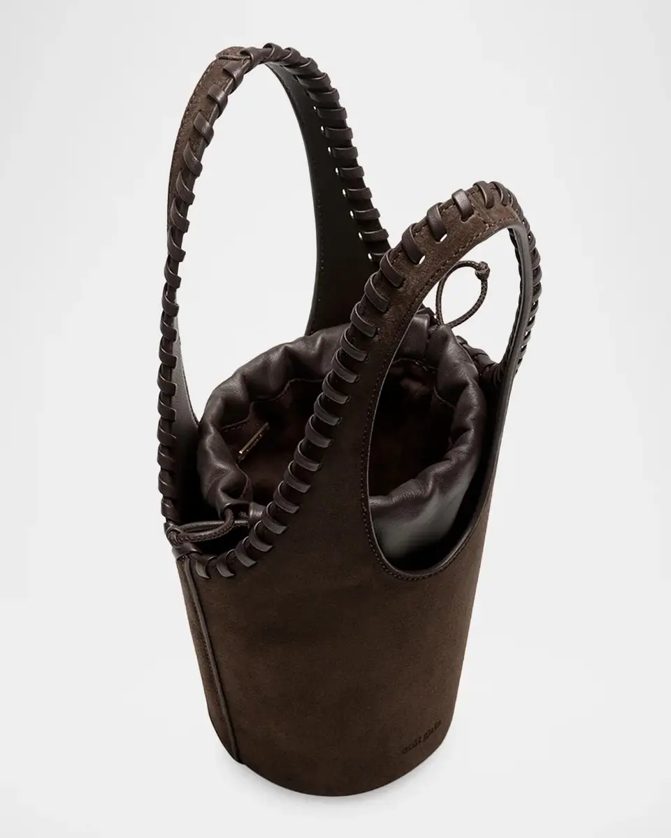 Cult Gaia Nova Suede Drawstring Top-Handle Bag | Thumbnail 4 Cult Gaia Nova Suede Drawstring Top-Handle Bag | Thumbnail 4