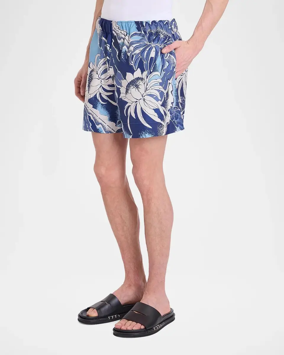 JW Anderson Hawaiian Print Swim Shorts | Thumbnail 4 JW Anderson Hawaiian Print Swim Shorts | Thumbnail 4