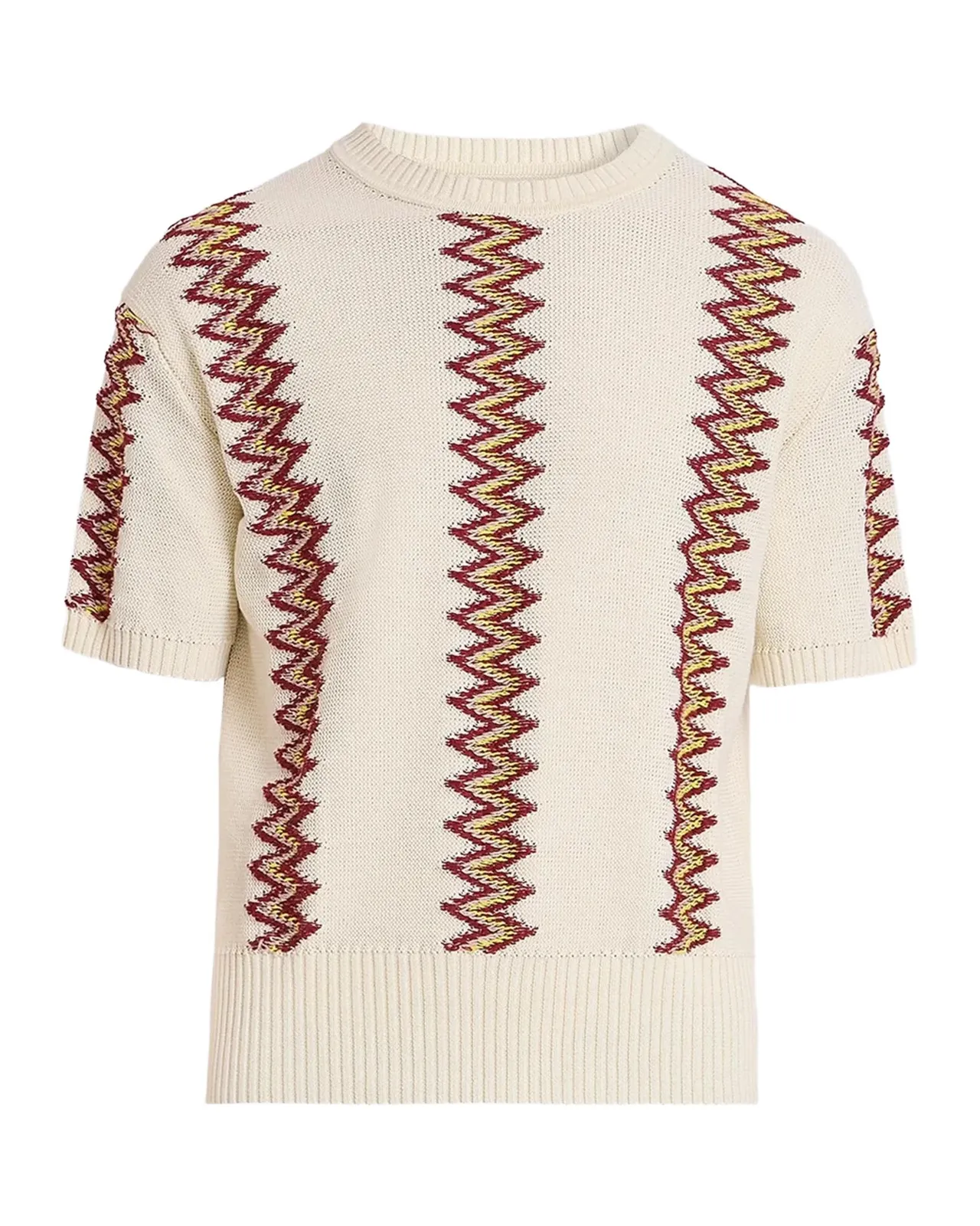JW Anderson Chevron Knit Cotton Sweater