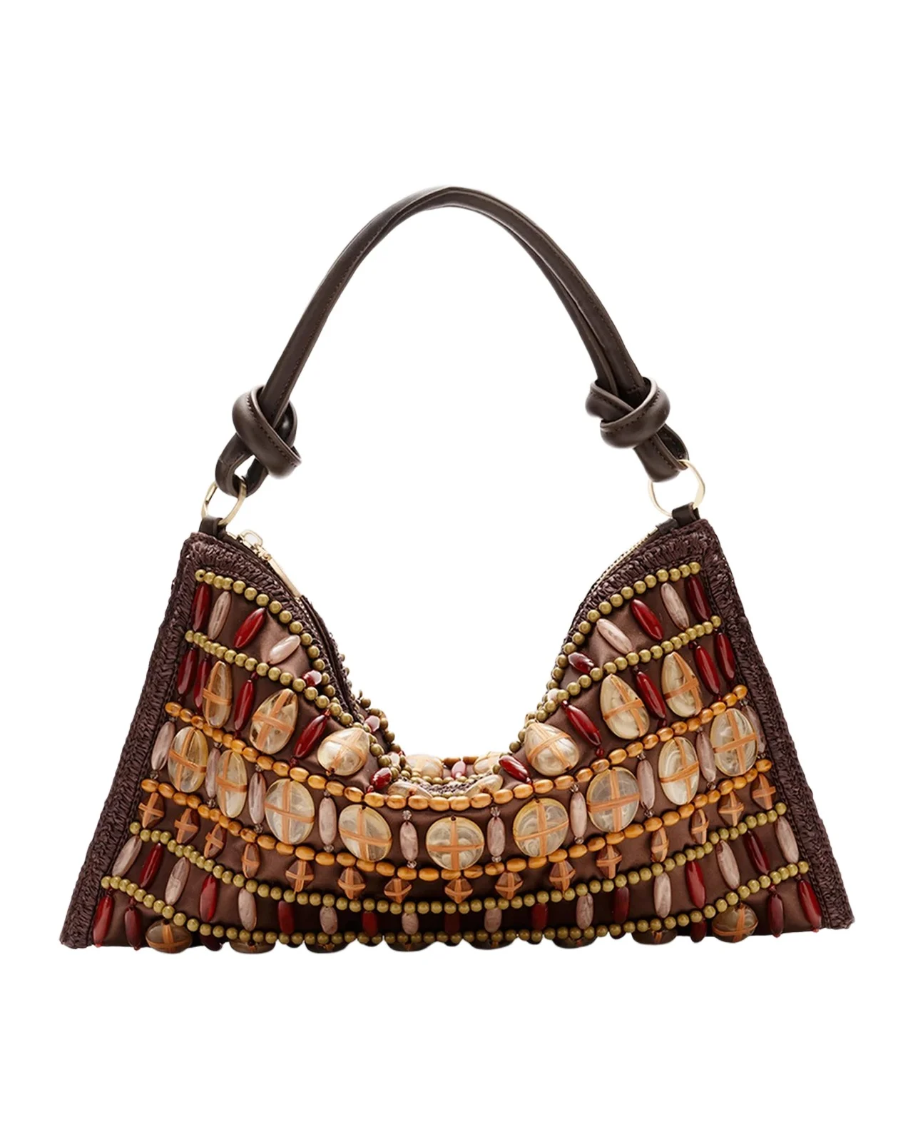 Hera Mini Beaded Satin Shoulder Bag Hera Mini Beaded Satin Shoulder Bag