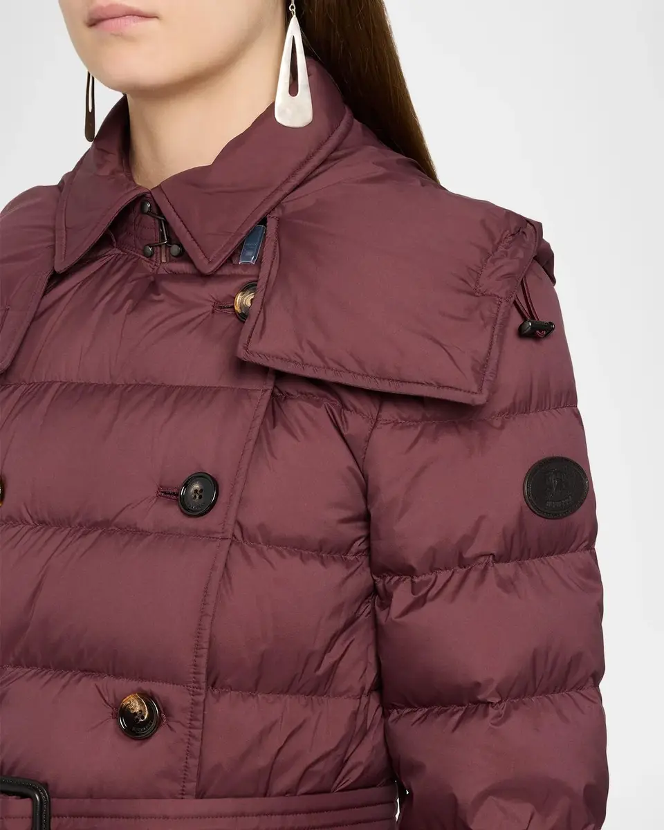 Burberry Audley Mid-Length Nylon Puffer Coat | Thumbnail 5 Burberry Audley Mid-Length Nylon Puffer Coat | Thumbnail 5