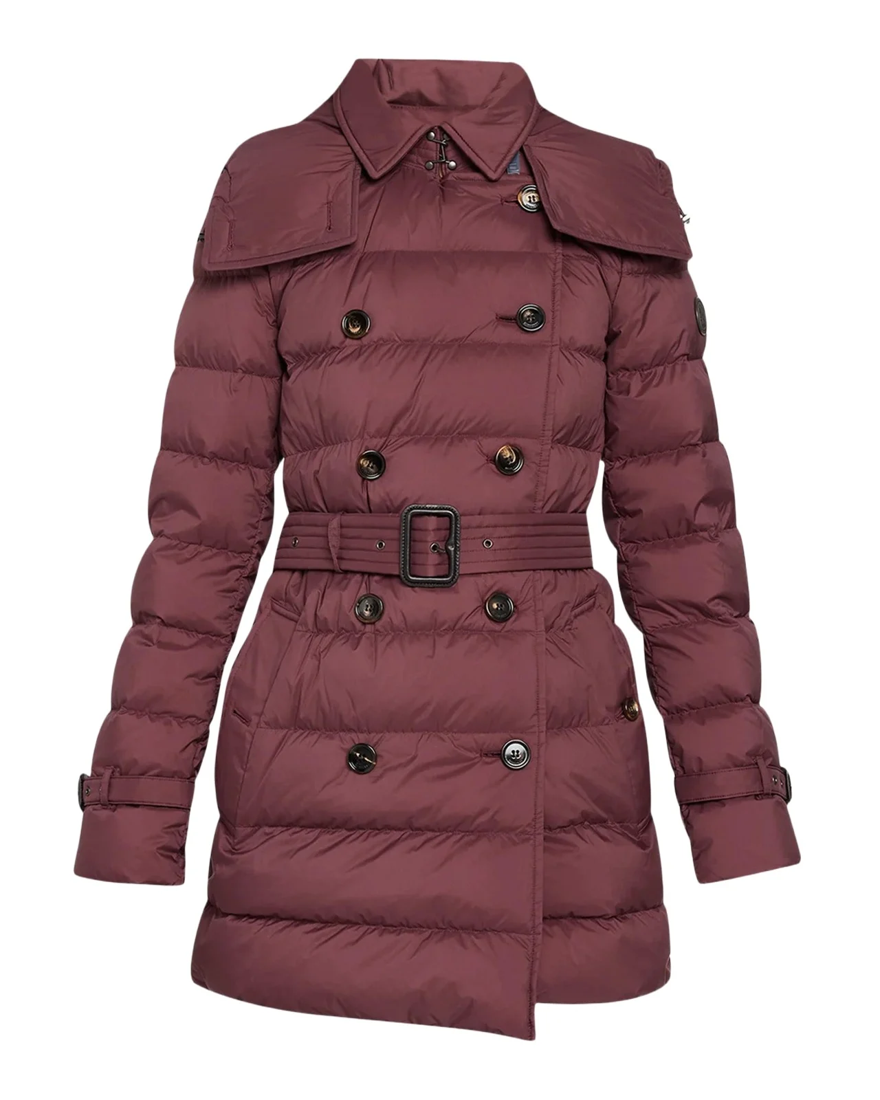 Burberry Audley Mid-Length Nylon Puffer Coat