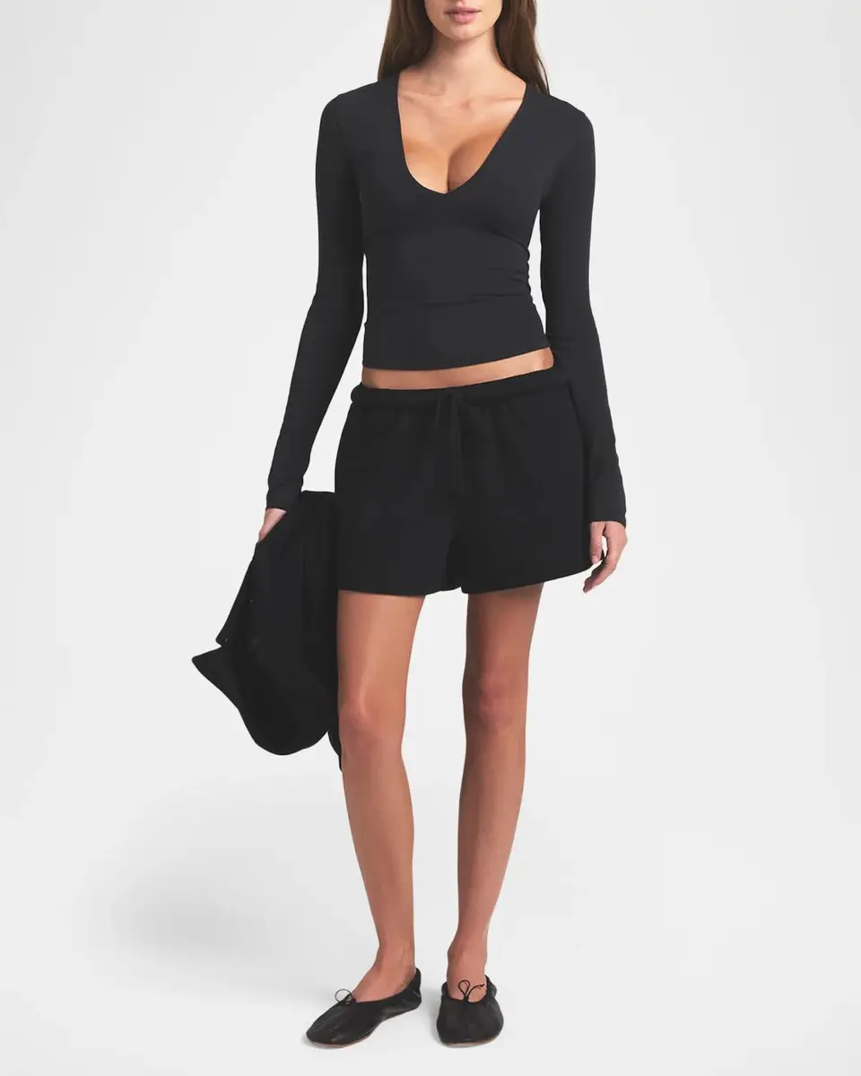 Skims Cotton Fleece Lounge Shorts | Thumbnail 2 Skims Cotton Fleece Lounge Shorts | Thumbnail 2
