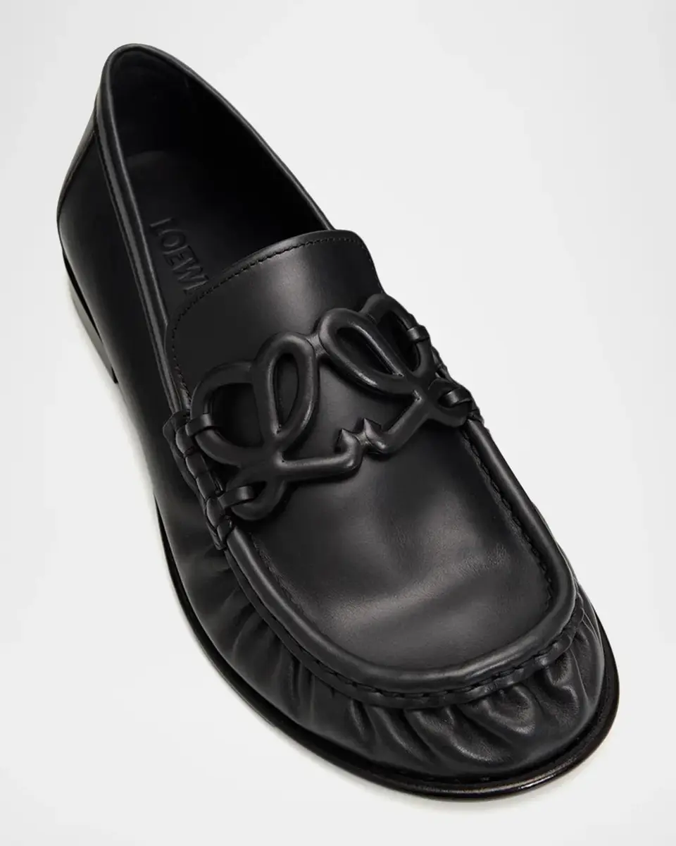 Loewe Double L Leather Loafers | Thumbnail 4 Loewe Double L Leather Loafers | Thumbnail 4
