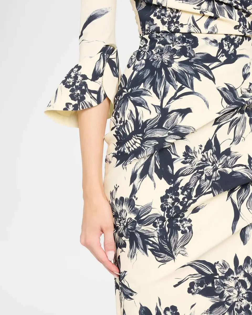 Chiara Boni La Petite Robe Triana Bodycon Floral-Print Dress | Thumbnail 5 Chiara Boni La Petite Robe Triana Bodycon Floral-Print Dress | Thumbnail 5