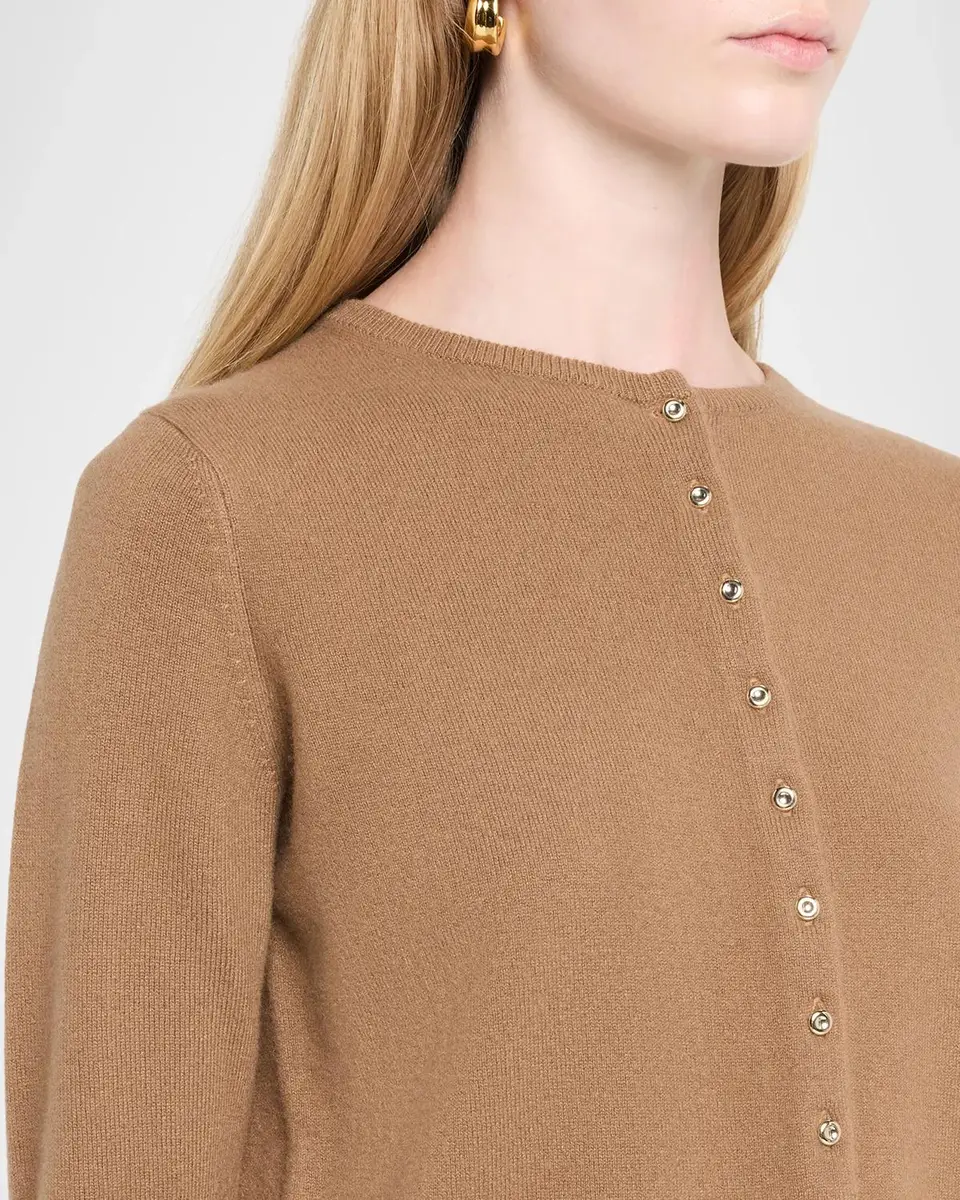 Vince Metal Button Wool-Cashmere Cardigan | Thumbnail 5 Vince Metal Button Wool-Cashmere Cardigan | Thumbnail 5