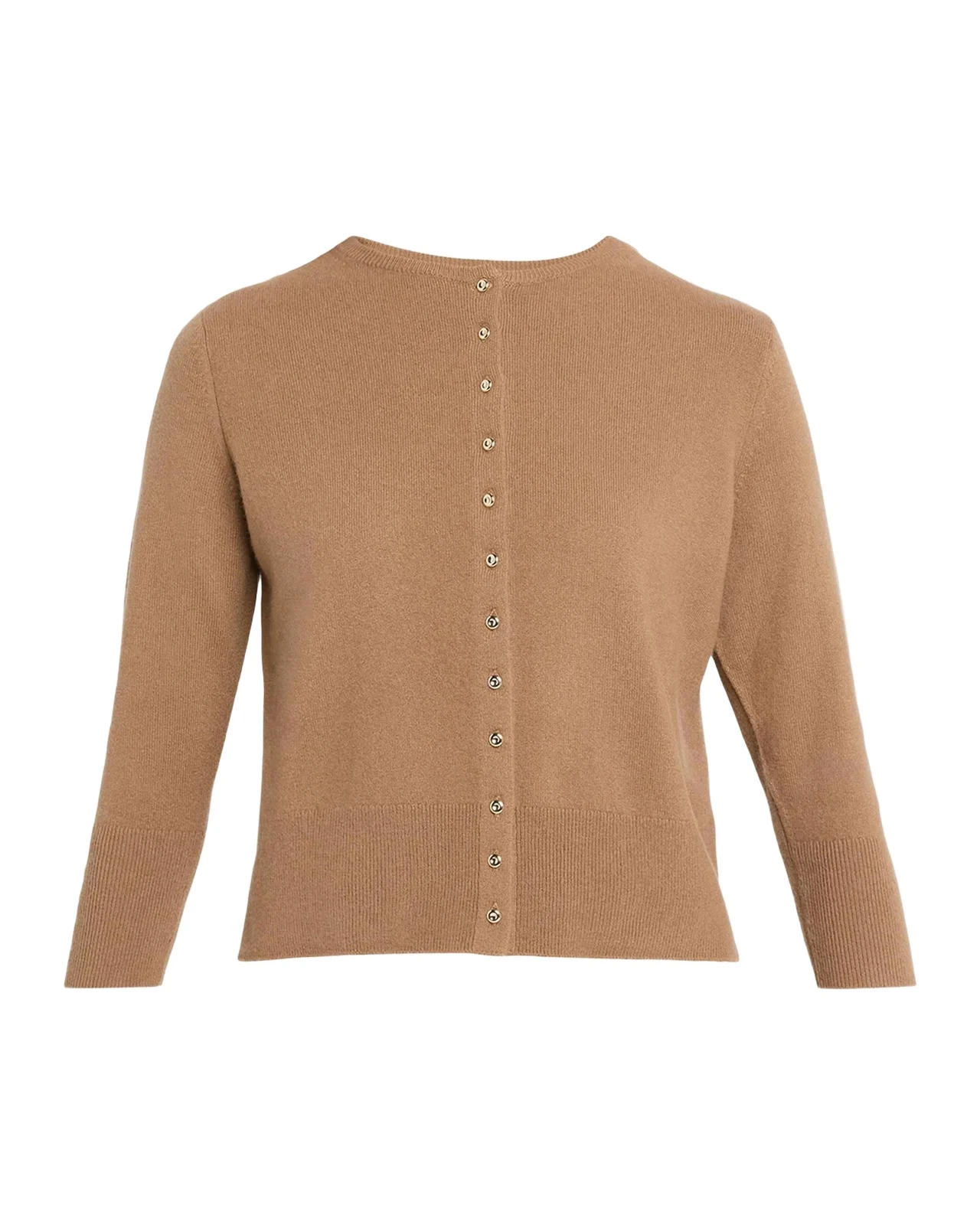 Metal Button Wool-Cashmere Cardigan Metal Button Wool-Cashmere Cardigan