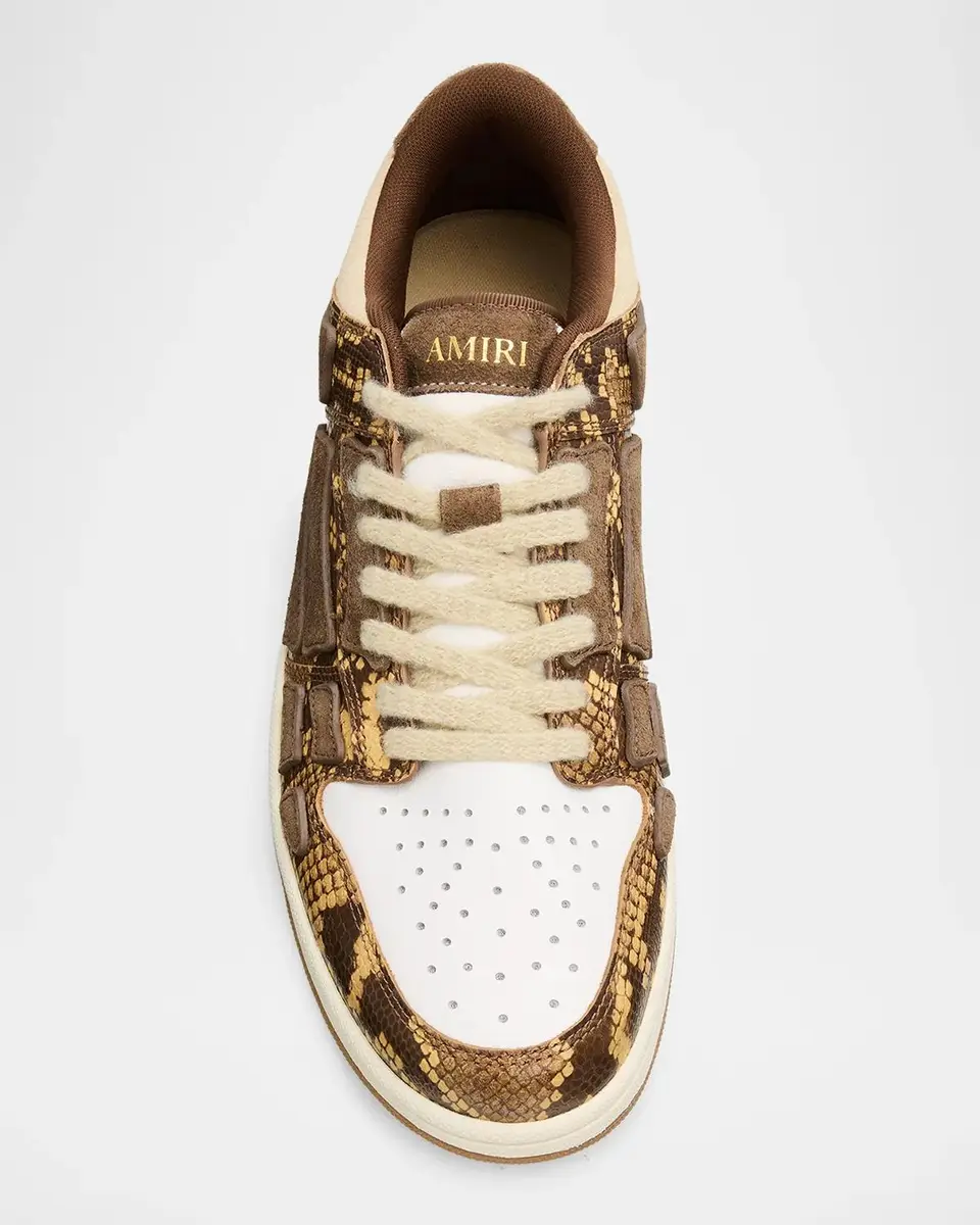 AMIRI Python-Printed Leather Low-Top Sneakers | Thumbnail 4 AMIRI Python-Printed Leather Low-Top Sneakers | Thumbnail 4